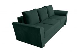 Canapea extensibila Ferrara, 232x97x75 cm, cu lada de depozitare, Green