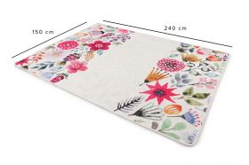 Covor, Drenaj Djt, 150x240 cm, 50% catifea/50% poliester, Multicolor