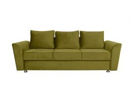 Canapea extensibila Ferrara, 232x97x75 cm, cu lada de depozitare, Olive