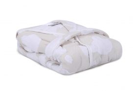 Halat de baie pentru copii, Irya Home, Bear, Bumbac, Bej/Alb