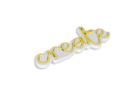 Decoratiune luminoasa LED, Create, Benzi flexibile de neon, DC 12 V, Galben