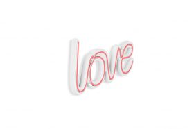 Decoratiune luminoasa LED, Love, Benzi flexibile de neon, DC 12 V, Roz