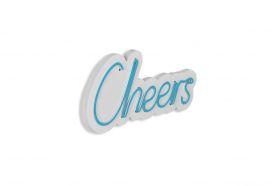 Decoratiune luminoasa LED, Cheers, Benzi flexibile de neon, DC 12 V, Albastru