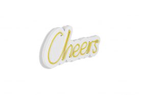 Decoratiune luminoasa LED, Cheers, Benzi flexibile de neon, DC 12 V, Galben