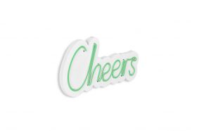 Decoratiune luminoasa LED, Cheers, Benzi flexibile de neon, DC 12 V, Verde