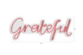 Decoratiune luminoasa LED, Grateful, Benzi flexibile de neon, DC 12 V, Roz