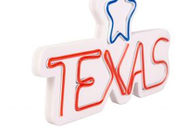 Decoratiune luminoasa LED, Texas Lone Star Blue, Benzi flexibile de neon, DC 12 V, Rosu albastru