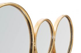 Decoratiune de perete Mirrors, Mauro Ferretti, 100x51.5 cm, fier, auriu