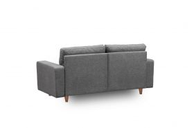 Canapea 2 locuri, Futon, 859FTN1277, Metal, Gri inchis