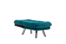 Canapea extensibilă cu 1 loc, Futon, 859FTN2322, Metal, Verde petrol