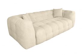 Canapea Bellezza, 3L, 233x104x72 cm, Ivory