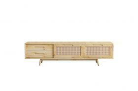 Comoda TV, Dekzy, DZ073, 180x45x30 cm, Natural