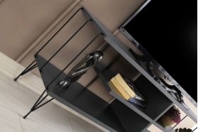 Comoda TV, Kalune Design, Eze, 120x44.5x30 cm, Antracit