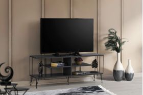 Comoda TV, Kalune Design, Eze, 120x44.5x30 cm, Antracit