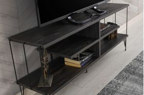 Comoda TV, Kalune Design, Eze, 120x44.5x30 cm, Maro inchis