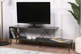 Comoda TV, Kalune Design, Street, 120x40x30 cm, Antracit