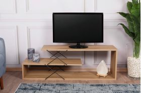 Comoda TV, Kalune Design, Zigzag, 120x40x30 cm, Stejar