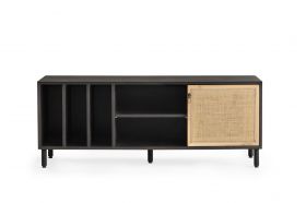 Comoda TV, Kalune Design, Morella, 140x55x40 cm, Maro inchis