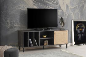 Comoda TV, Kalune Design, Morella, 140x55x40 cm, Maro inchis