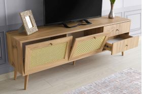 Comoda TV, Kalune Design, Patara 180, 180x60x40 cm, Stejar