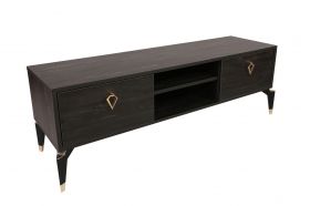 Comoda TV, Kalune Design, Posh, 143x47x40 cm, Maro inchis