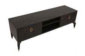 Comoda TV, Kalune Design, Posh, 143x47x40 cm, Maro inchis