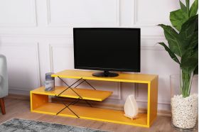 Comoda TV, Kalune Design, Zigzag, 120x40x30 cm, Galben