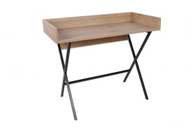 Birou, Mod Design, Miguel, 100x50x89 cm, Stejar / Negru