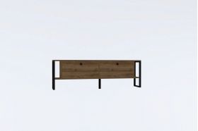 Comoda TV, Puqa Design, Ahu, 160x50.4x24.5 cm, PAL, Maro