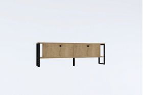 Comoda TV, Puqa Design, Ahu, 160x50.4x24.5 cm, PAL, Maro