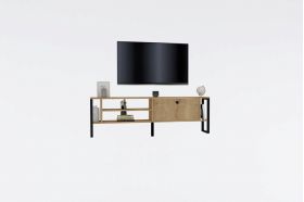 Comoda TV, Puqa Design, Asrın, 160x50.4x24.5 cm, PAL, Maro