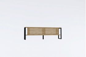 Comoda TV, Puqa Design, Bex, 160x50.4x24.5 cm, PAL, Maro