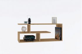 Comoda TV, Puqa Design, Cafu, 100x40x29.6 cm, PAL, Maro