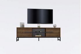 Comoda TV, Puqa Design, Mono, 160x50x40 cm, PAL, Maro