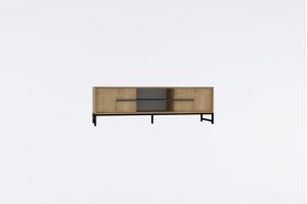 Comoda TV, Puqa Design, Mono, 160x50x40 cm, PAL, Maro