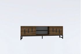 Comoda TV, Puqa Design, Shape, 160x50x40 cm, PAL, Maro