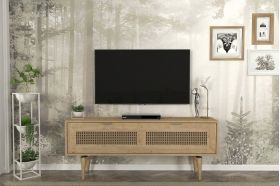 Comoda TV, Tera Home, Sirona, 140x55.2x29.6 cm, PAL, Stejar