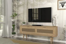 Comoda TV, Tera Home, Sirona, 140x55.2x29.6 cm, PAL, Stejar