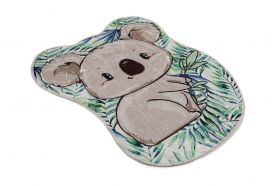 Covor de hol, Koala Shape , 50% catifea/50% poliester, Multicolor