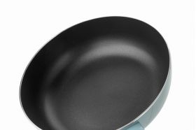 Tigaie wok BergHOFF, Leo Slate, Ø28 cm, aluminiu, invelis antiaderent, albastru