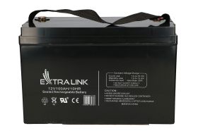 Extralink AKUMULATOR BATTERY ACCUMULATOR AGM 12V 100AH - Batterie Acid sulfuric şi plăci de plumb (VRLA) (EX.9786)