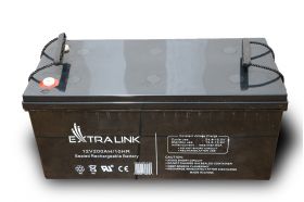 Extralink AKUMULATOR BATTERY ACCUMULATOR AGM 12V 200AH - Batterie Acid sulfuric şi plăci de plumb (VRLA) (EX.9793)