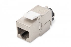 DIGITUS Cat. 6A keystone module, shielded with intelligent cable manager (DN-93617)