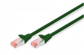 DIGITUS CAT 6 S-FTP patch cord, Cu, LSZH AWG 27/7, length 1 m, color green (DK-1644-010/G)