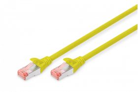 DIGITUS CAT 6 S-FTP patch cord, Cu, LSZH AWG 27/7, length 1 m, color yellow (DK-1644-010/Y)