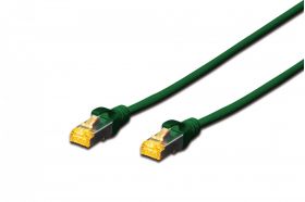 DIGITUS CAT 6A S-FTP patch cable, Cu, LSZH AWG 26/7, length 5 m, color green (DK-1644-A-050/G)