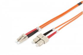 DIGITUS FO patch cord, duplex, LC to SC MM OM2 50/125 µ, 2 m (DK-2532-02)