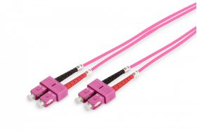 DIGITUS FO patch cord, duplex, SC to SC MM OM4 50/125 µ, 2 m (DK-2522-02-4)