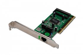 DIGITUS Gigabit Ethernet PCI Card 32-bit, low profile bracket, RTL8169SC chipset (DN-10110)