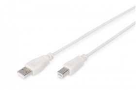 DIGITUS USB connection cable, type A - B M/M, 1.8m, USB 2.0 suitable, be (AK-300102-018-E)
